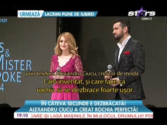Alexandru Ciucu a creat rochia perfecta!