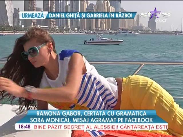 Ramona Gabor, mesaj agramat pe Facebook