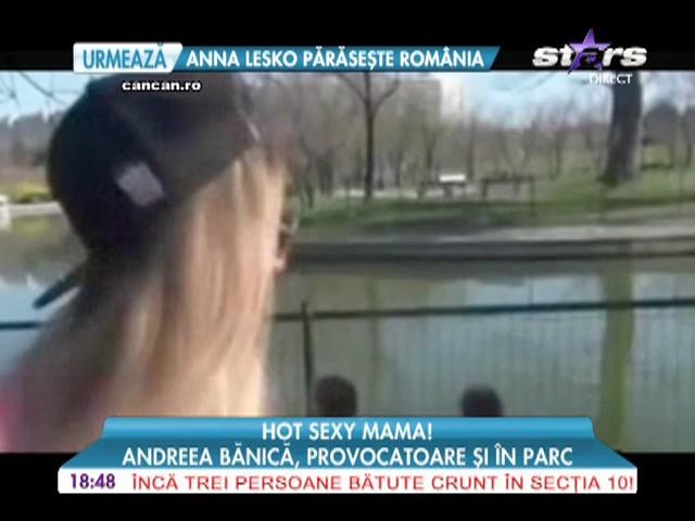 Andreea Banica, provocatoare si in parc