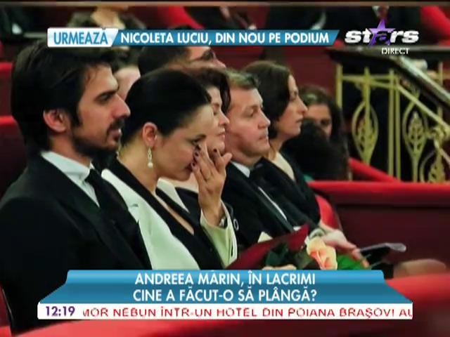 Andreea Marin, in lacrimi