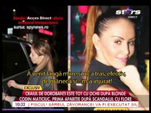 Codin Maticiuc, prima apariţie după scandalul cu Flore