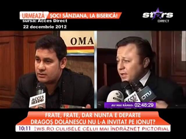 Dragos Dolanescu nu l-a invitat pe Ionut la nunta