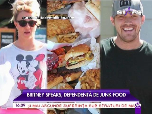 Britney Spears, dependenta de junk-food