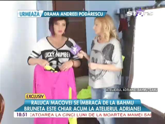 Raluca Macovei se &icirc;mbracă de la Adriana Bahmuţeanu