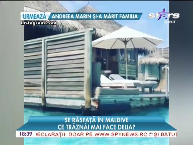 Delia se răsfață &icirc;n Maldive