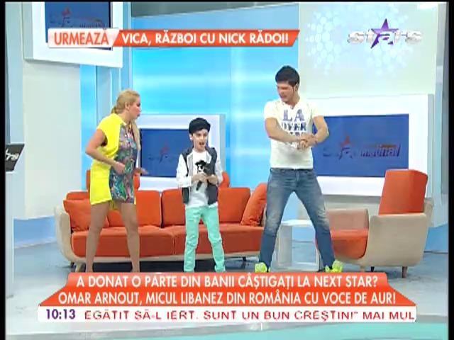 Omar Arnout, a donat o parte din banii castigati la Next Star!