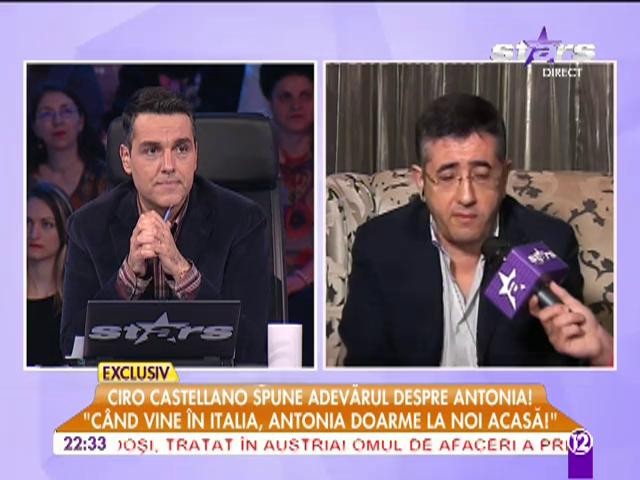 Ciro Castellano: &rdquo;Relația Antoniei cu Velea este foarte clară&rdquo;