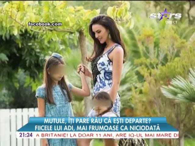 Fiicele lui Adi Mutu, mai frumoase ca niciodată