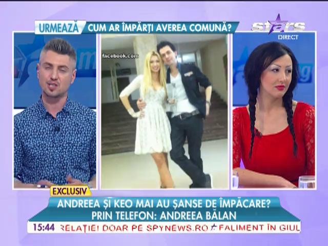 Andreea Bălan: &rdquo;Apropiații noștri știau de despărțirea de Keo&rdquo;