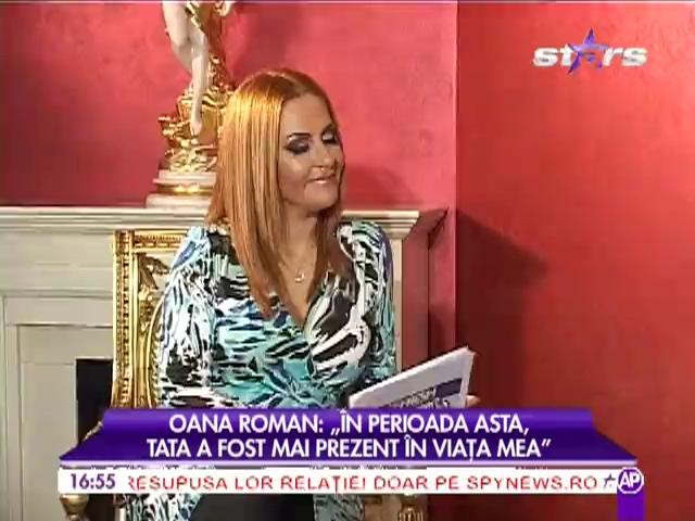 Oana Roman, despre relația cu tatăl ei