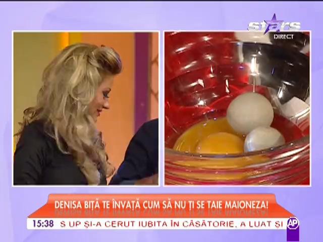 Denisa bita te invata cum sa nu ti se taie maioneza