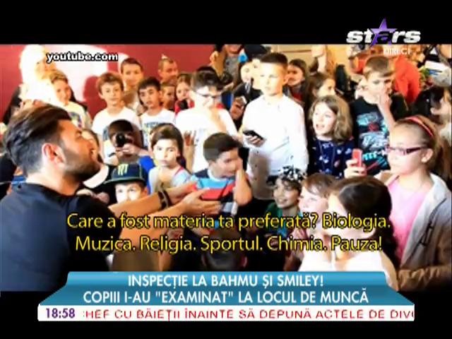 Adriana Bahmuţeanu şi Smiley au făcut pe gazdele pentru mai mulţi elevi
