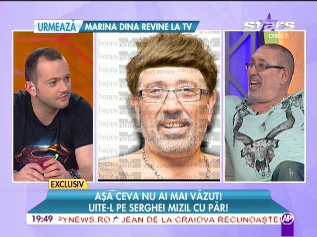 Serghei Mizil cu par