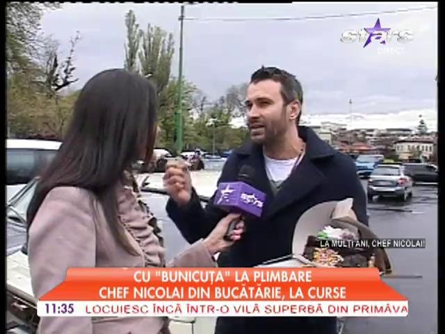 Chef Nicolai, cu "bunicuta" la plimbare