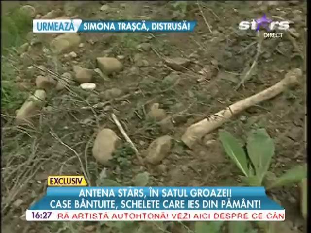 Satul groazei! Case bantuite, schelete care ies din pamant!