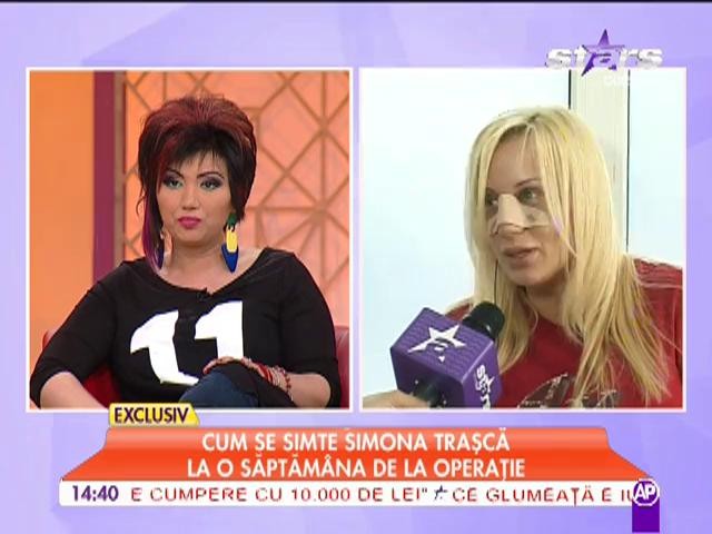 Simona Trasca, o saptamana de la operatie