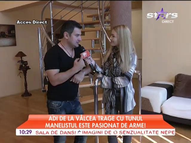 Adi de la Valcea trage cu tunul