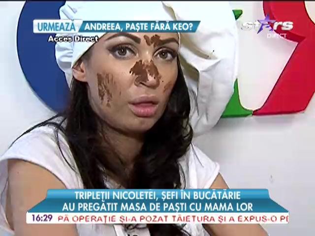 Tripletii Nicoletei Luciu sefi in bucatarie
