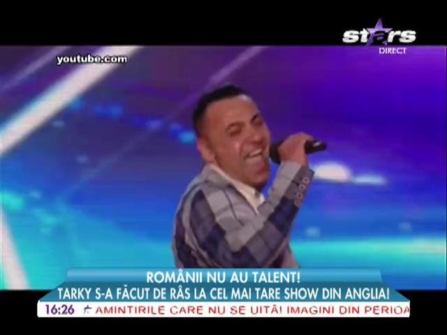 Tarky s-a făcut de r&acirc;s la cel mai tare show din Anglia!