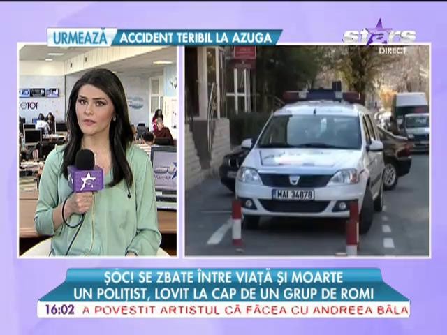 Polițist lovit &icirc;n cap de un grup de romi