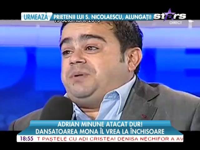 Dansatoarea Mona il vrea pe Adi Minune la inchisoare