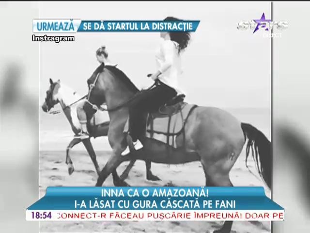 Inna s-a apucat de călărie