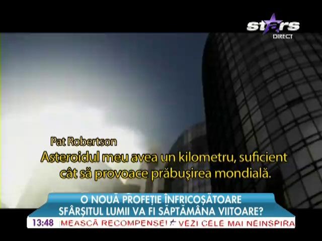 Un american susține ca săptăm&acirc;na viitoare vine sf&acirc;rșitul lumii
