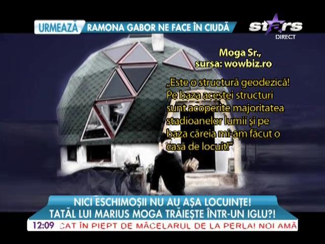 Tatăl lui Marius Moga locuieşte &icirc;ntr-o casă cu design inedit
