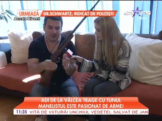 Adi de la V&acirc;lcea este pasionat de arme