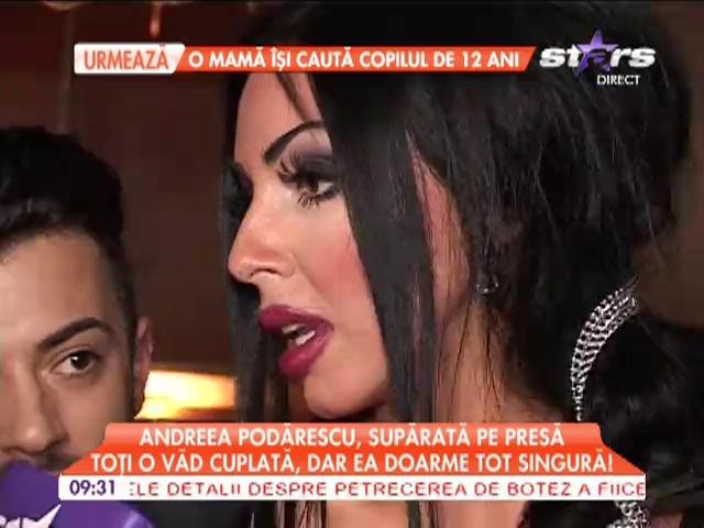 Andreea Podarescu, suparata pe presa