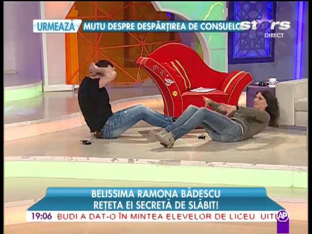 Mihai Morar și Ramona Bădescu, fac abdomene &icirc;n platoul &rdquo;Răi da' buni&rdquo;