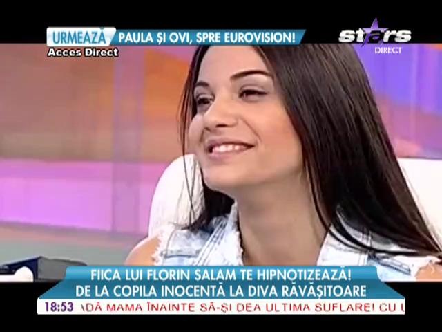 Fiica lui Florin Salam, şedinţă foto fără inhibiţii