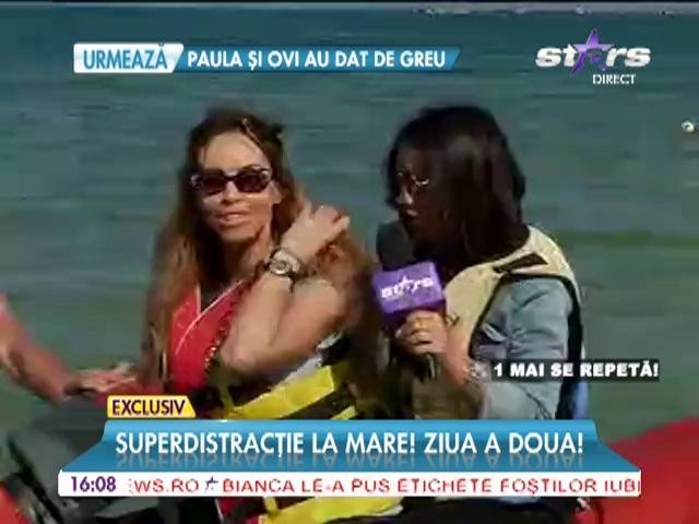 Flore, plimbare cu skijet-ul
