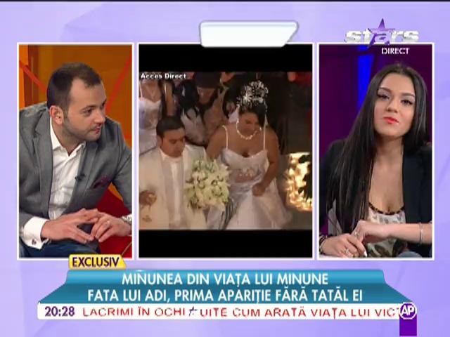 Fata lui Adi Minune, prima aparatie fara tatal ei