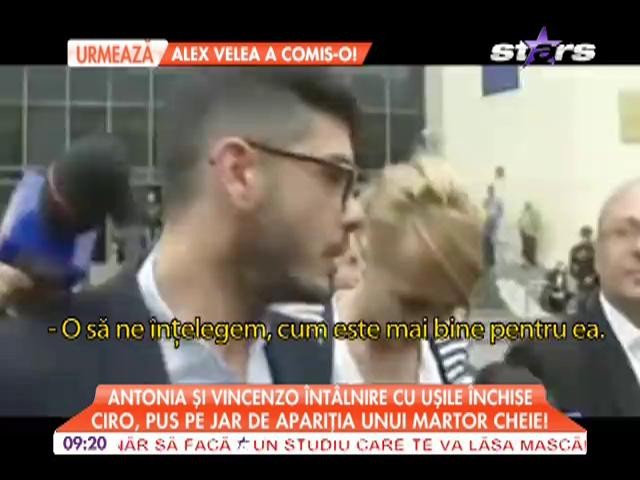 Antonia, martor cheie &icirc;n procesul cu Vincenzo