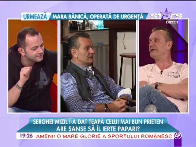Serghei Mizil i-a făcut o farsă prietenului său George Papari