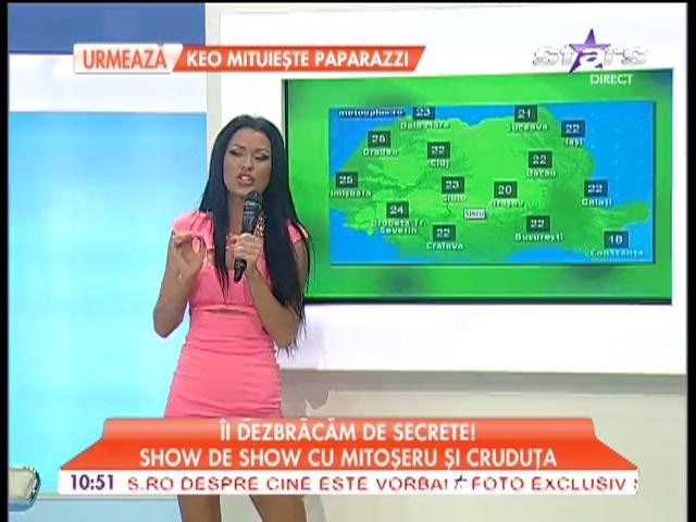 Daniela Crudu prezintă vremea la Star Matinal.