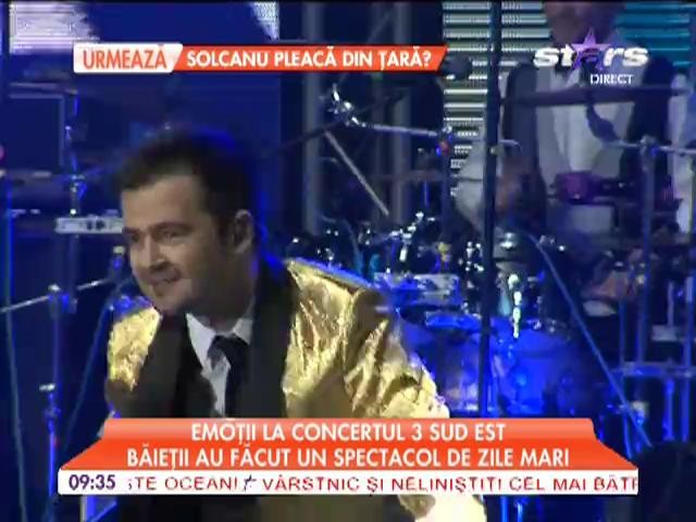 Emoții la concertul 3 Sud Est! Băieții au făcut un spectacol de zile mari
