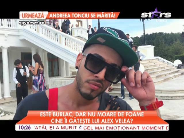 Alex Velea este burlac, dar nu moare de foame