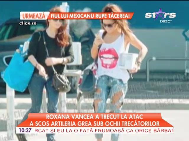 Roxana Vancea, apariţie de senzaţie la cumpărături