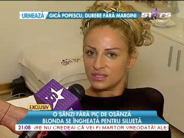 S&acirc;nziana Buruiană se &icirc;ngheaţă pentru siluetă
