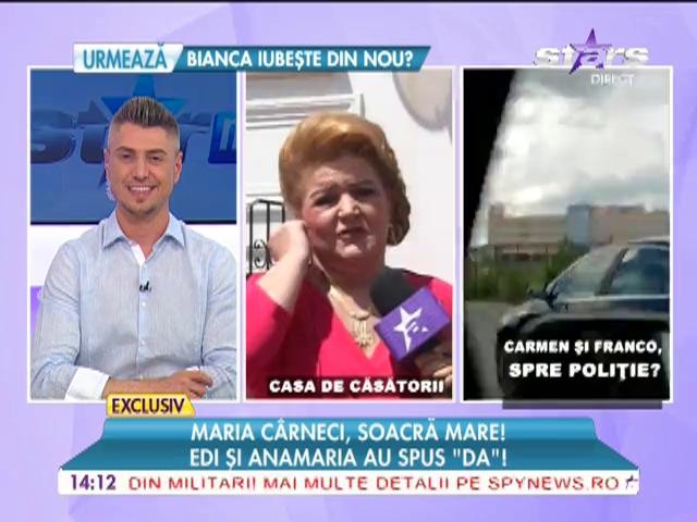 Maria C&acirc;rneci este soacră mare!