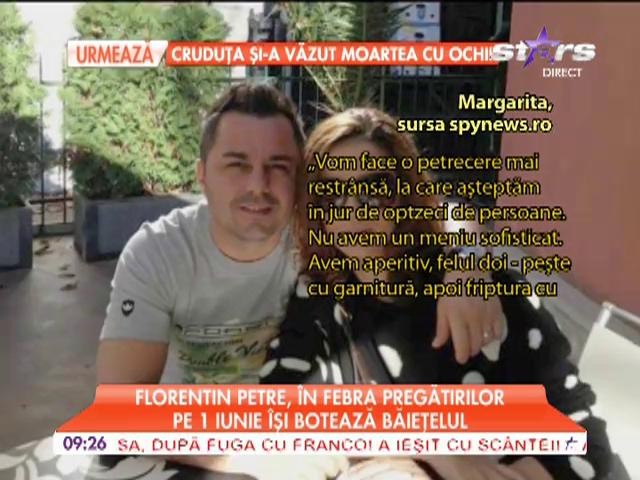 Florentin Petre se pregăteşte de petrecerea mare
