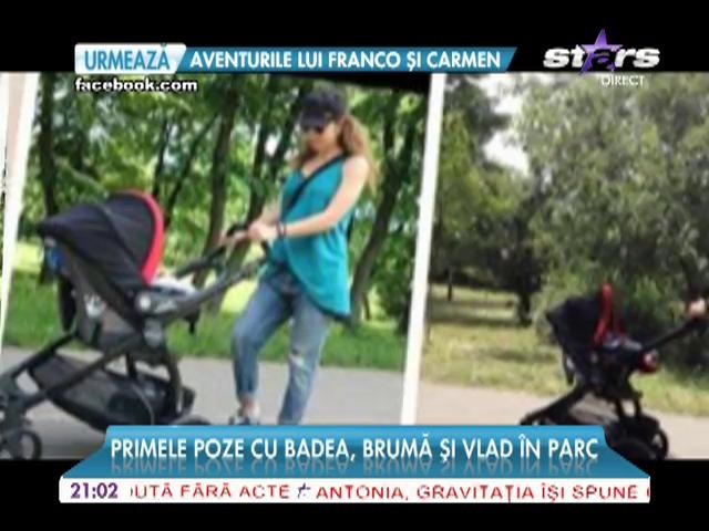 Vlad Badea Bruma a iesit la plimbare in parc