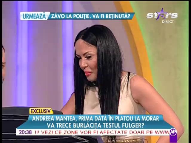 Andreea Mantea, test fulger