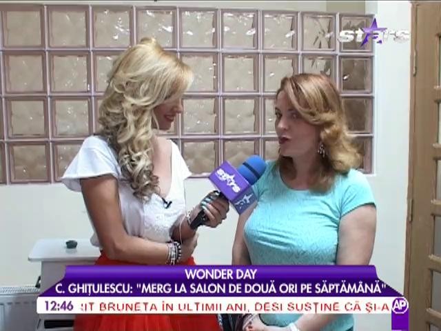 Claudia Ghitulescu merge la salon de doua ori saptamana