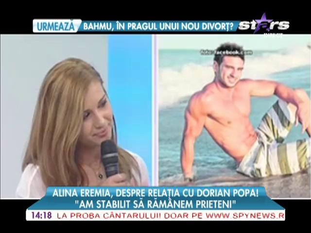 Alina Eremia, despre relatia cu Dorian Popa