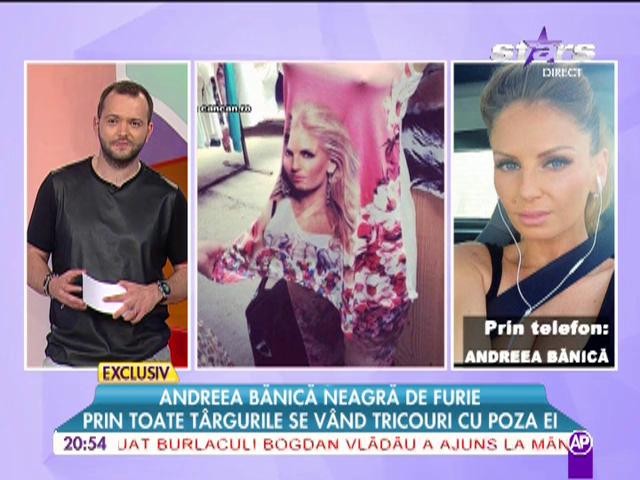 Andreea Bănică, neagră de furie