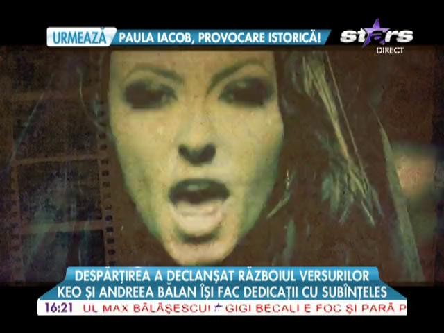 Război &icirc;n versuri &icirc;ntre Andreea Bălan şi Keo