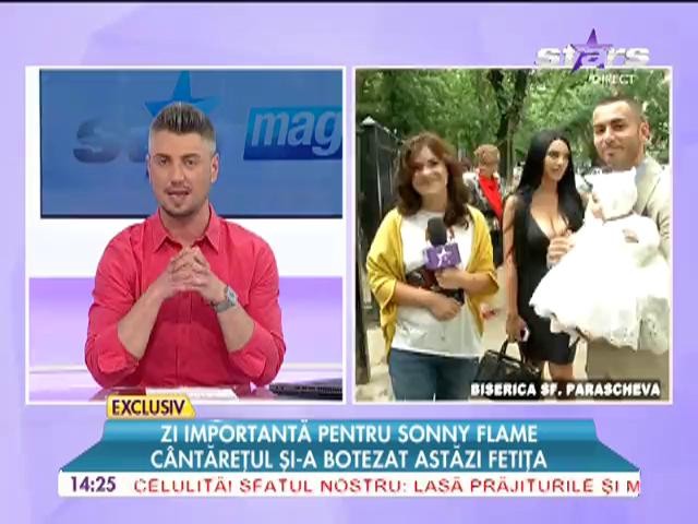 Sonny Flame și-a botezat fetiţa